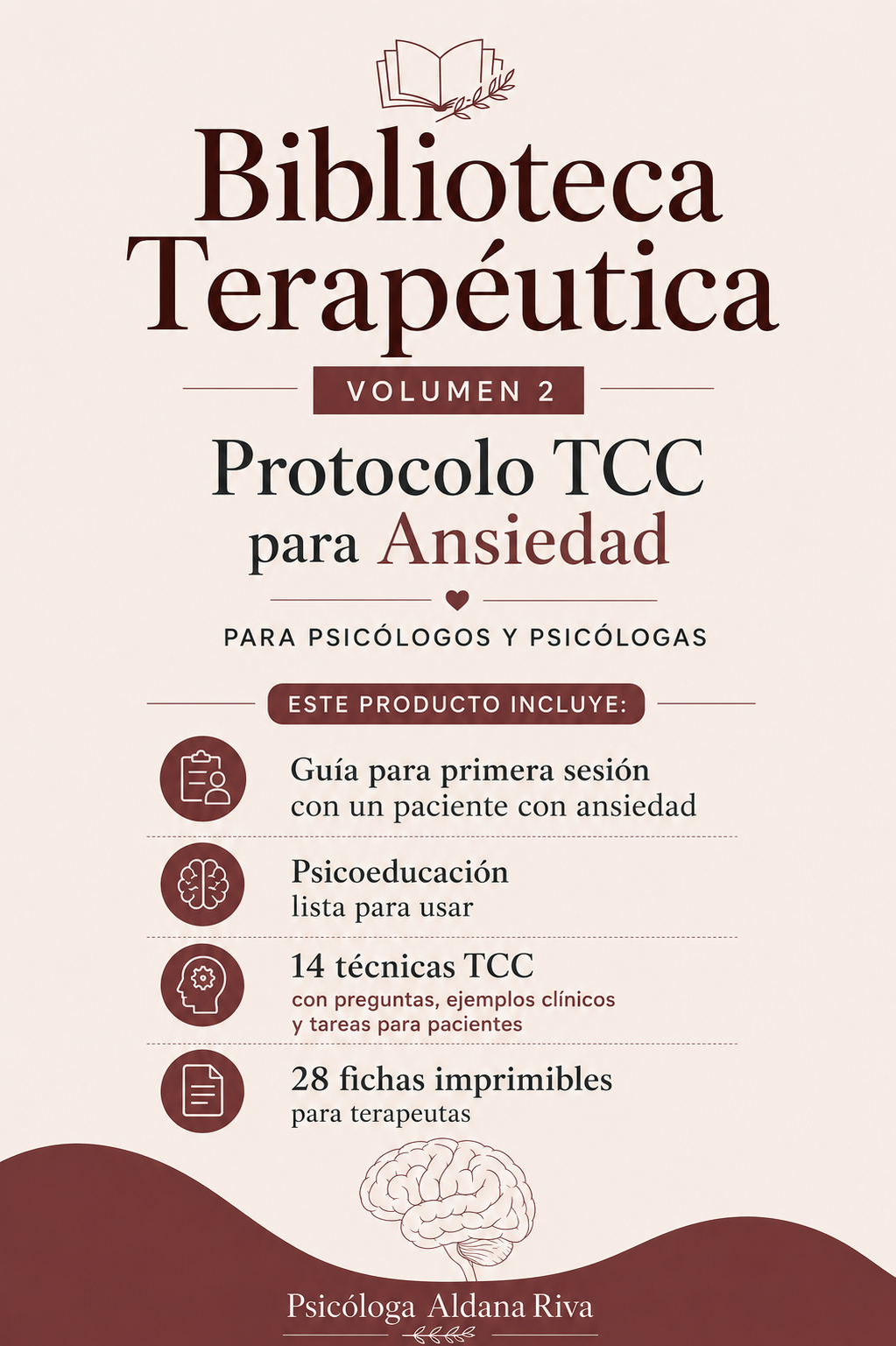 Biblioteca Terapéutica Vol. 2 — Protocolo TCC para Ansiedad
