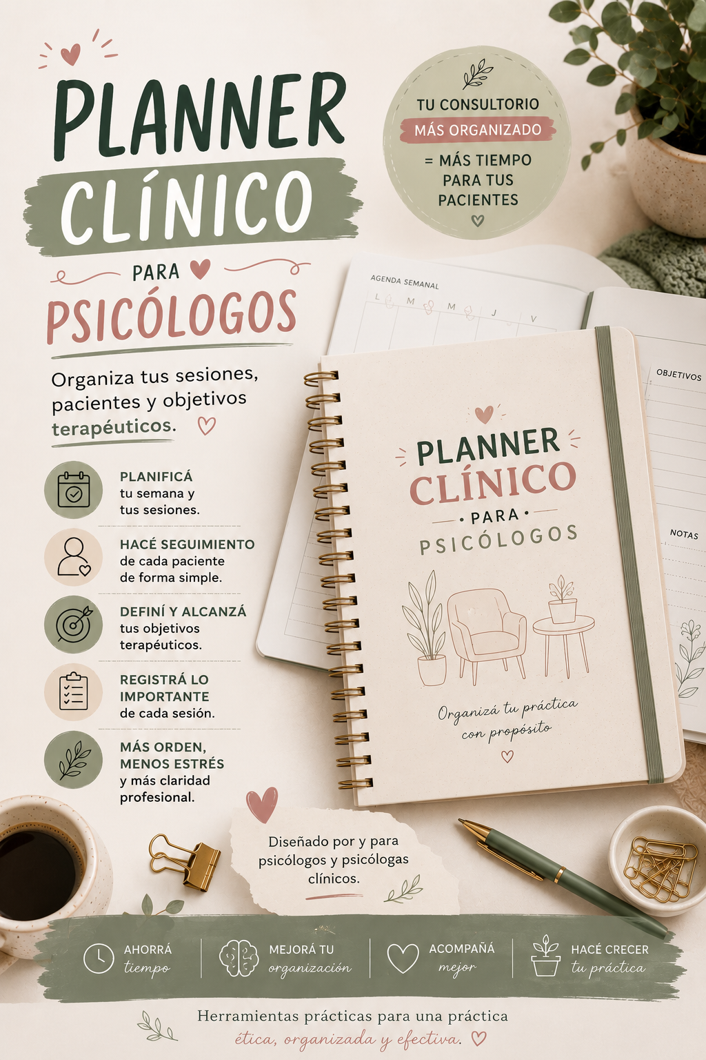 Planner Clinico para psicologos/as